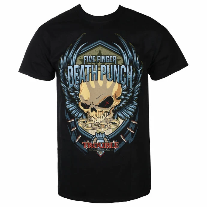 T-shirt Metal Men's Five Finger Death Punch - Trouble - ROCK OFF