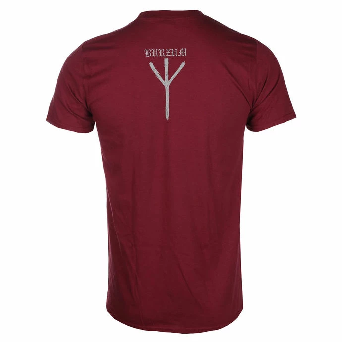 T-shirt Metal Men's Burzum - ASKE 2013 (MAROON) - PLASTIC HEAD - Image 2