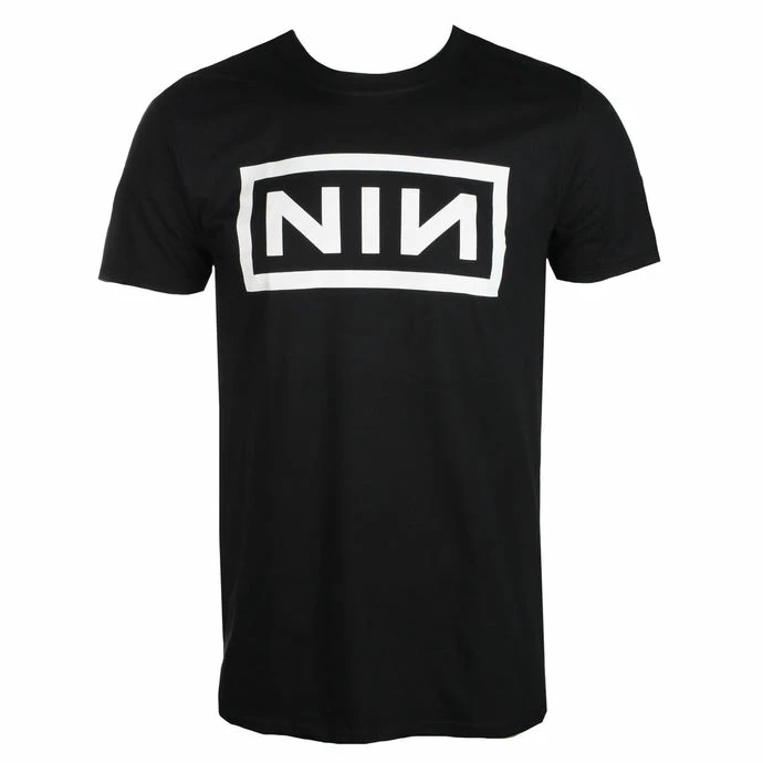 Men's T-shirt NINE INCH NAILS - CLASSIC WHITE LOGO - PLASTIC HEAD