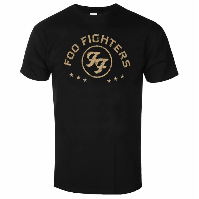 Men's T-shirt Foo Fighters - Arched Stars - Black - ROCK OFF
