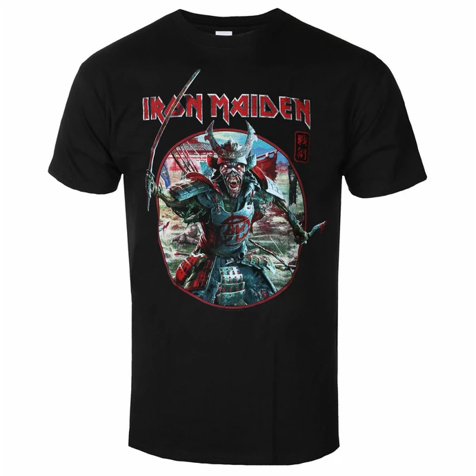Men's T-shirt Iron Maiden - Eddie Warrior Circle BL - ROCK OFF