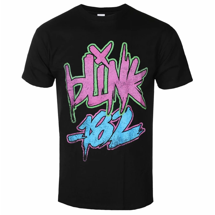Men's T-shirt Blink 182 - Neon Logo - BLACK - ROCK OFF