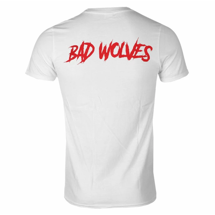 Men's T-shirt Bad Wolves - Dear Monsters Eye & Logo - WHITE - ROCK OFF - Image 2