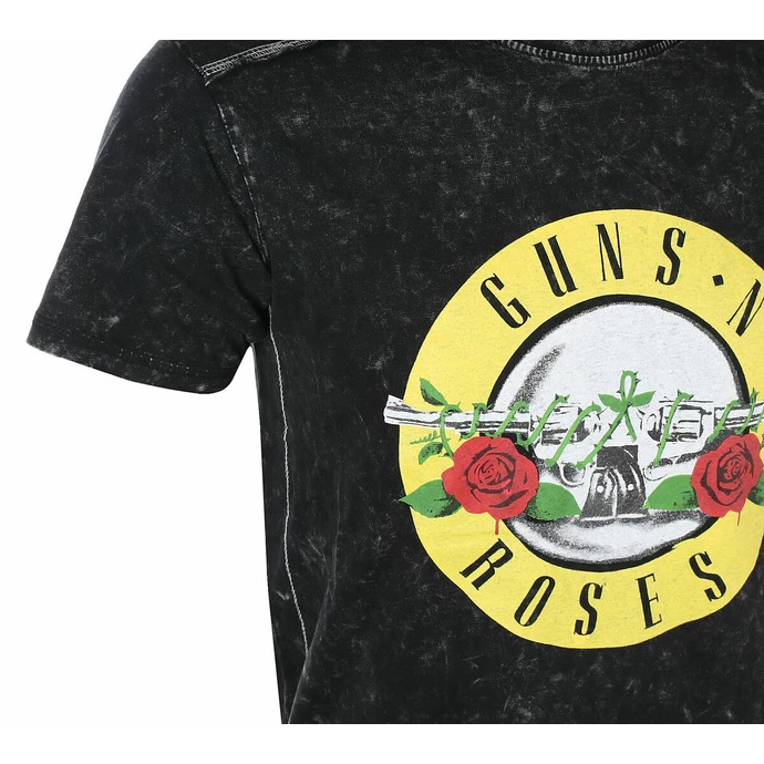 Men's T-shirt Guns N' Roses - Classic Snow Logo - BLACK - ROCK OFF - Image 2