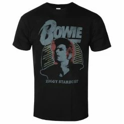 Men's T-shirt David Bowie - Vtge Ziggy BLACK - ROCK OFF