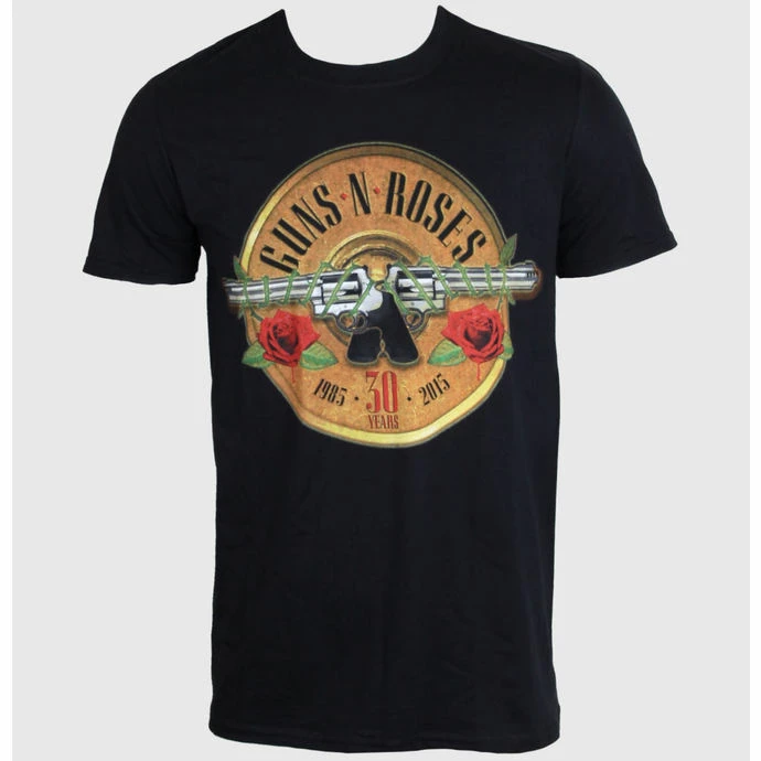 T-shirt Metal Men's Guns N' Roses - 30th Photo Logo - ROCK OFF