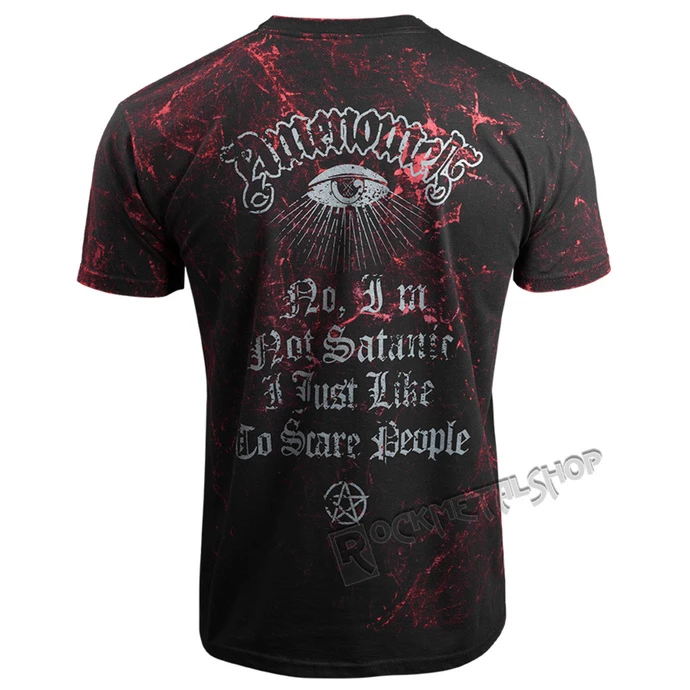 T-shirt Hardcore Men's - SATAN LOVES ME - AMENOMEN - Image 2