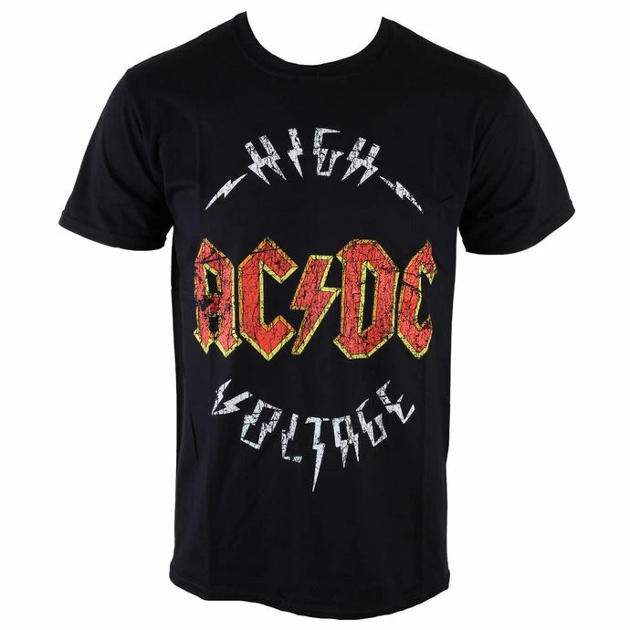T-shirt Men AC / DC - Logo High Voltage - ROCK OFF