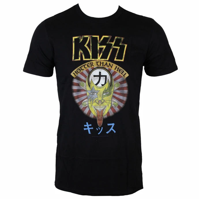 T-shirt Metal Men's Kiss - Hotter Than Hell - LOW FREQUENCY