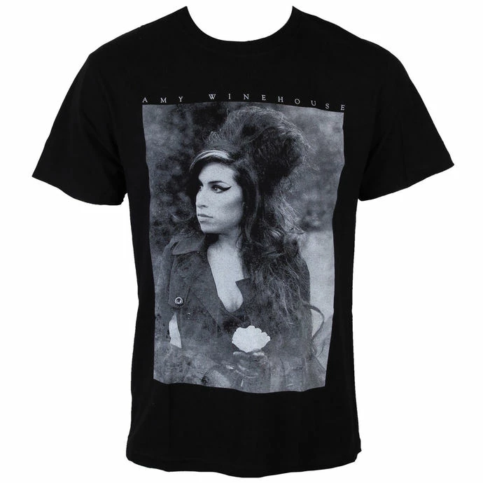 T-shirt Metal Men's Amy Winehouse - Flower Portrait - ROCK OFF
