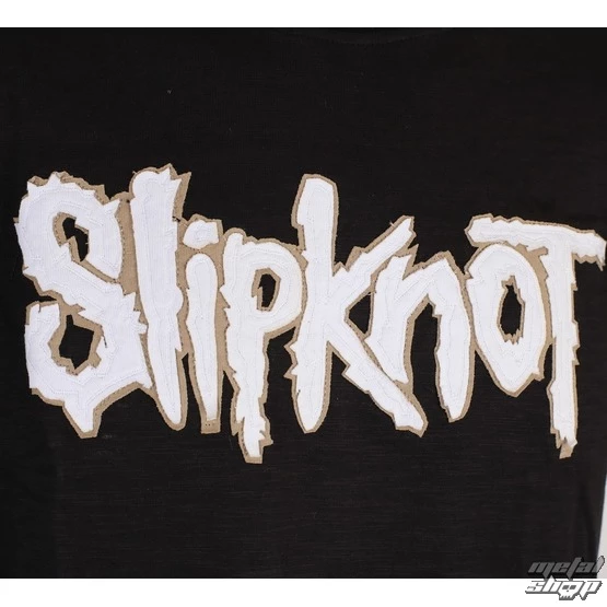 T-shirt Metal Men's Slipknot - Logo & Star Applique Slub - ROCK OFF - Image 2