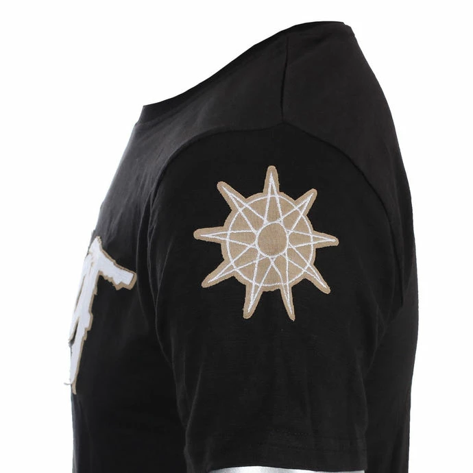 T-shirt Metal Men's Slipknot - Logo & Star Applique Slub - ROCK OFF - Image 3