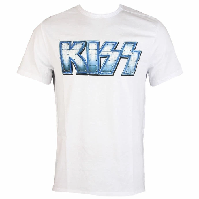 T-shirt Metal Men's Kiss - METAL DISTRESSED LOGO - AMPLIFIED