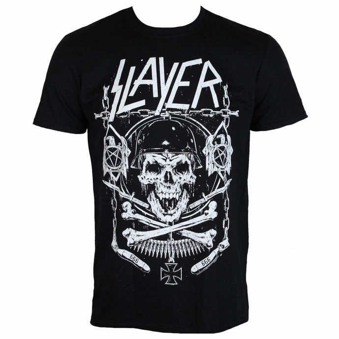 Men's T-shirt Slayer - Skull & Bones - ROCK OFF