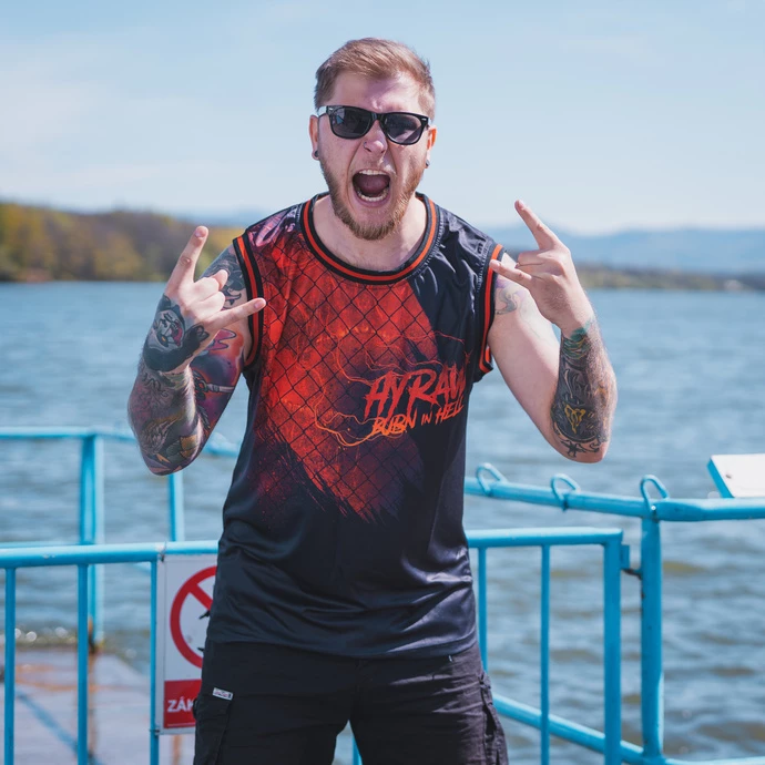 Men's Top (jersey) HYRAW - BURN IN HELL - Image 2