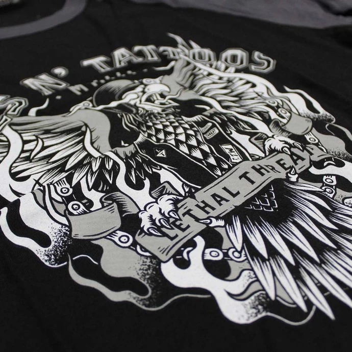 T-shirt Hardcore Men's - TIRES N TATTOOS - LETHAL THREAT - Image 5