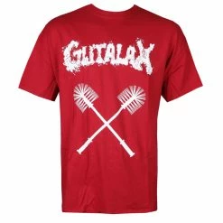 Men's T-shirt GUTALAX - Toilet Brushes - Cardinal Red - ROTTEN ROLL REX