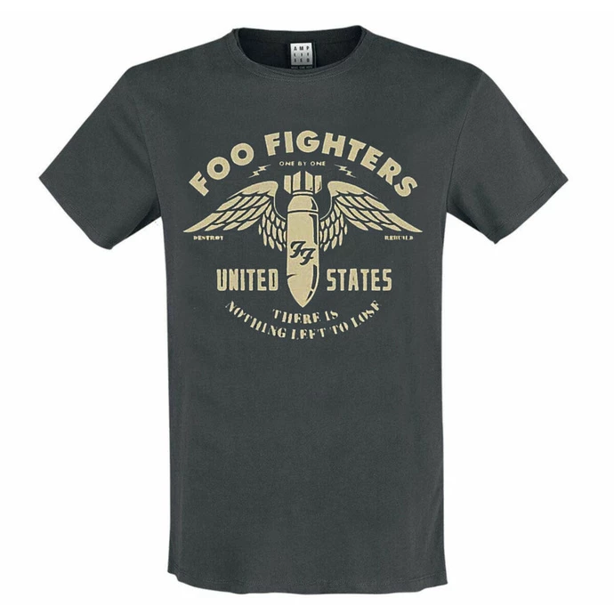 Men's T-shirt FOO FIGHTERS - ONE BY ONE - CHARCOAL - AMPLIFIED