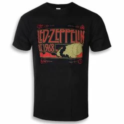 T-shirt Metal Men's Led Zeppelin - Zeppelin & Smoke Black - NNM