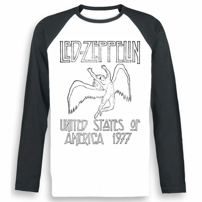 T-shirt Metal Men's Led Zeppelin - USA 77 - NNM