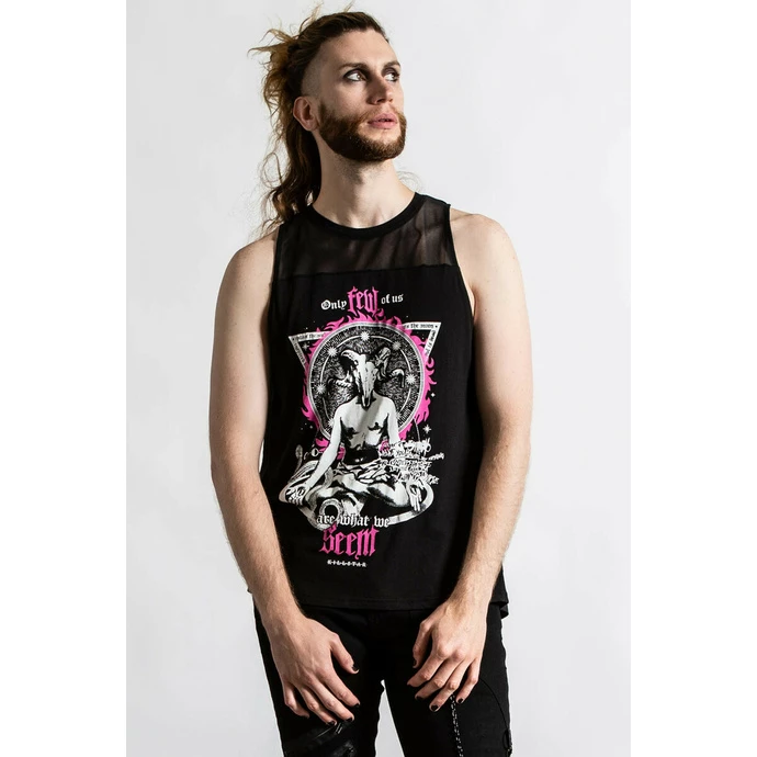 Unisex Tank Top KILLSTAR - Meditation - BLACK - Image 3