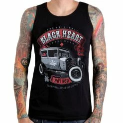 Men's Tank Top BLACK HEART - HOT ROD - BLACK