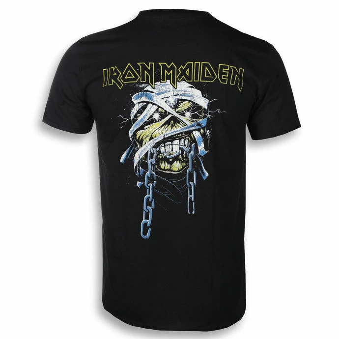 T-shirt Metal Men's Iron Maiden - Powerslave Head & Logo - ROCK OFF