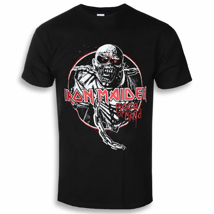 T-shirt Metal Men's Iron Maiden - Piece Of Mind Circle - ROCK OFF