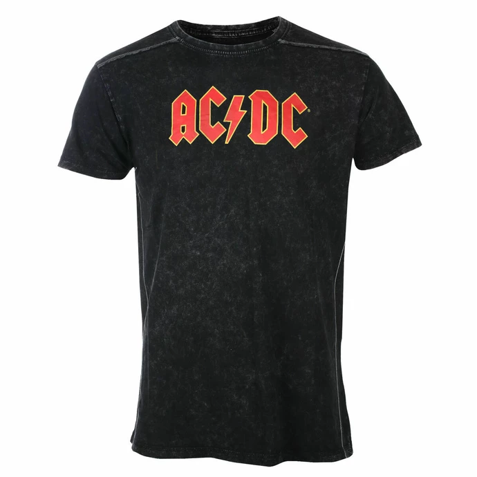 Men's T-shirt AC/DC - Logo - Snow Wash - ROCK OFF