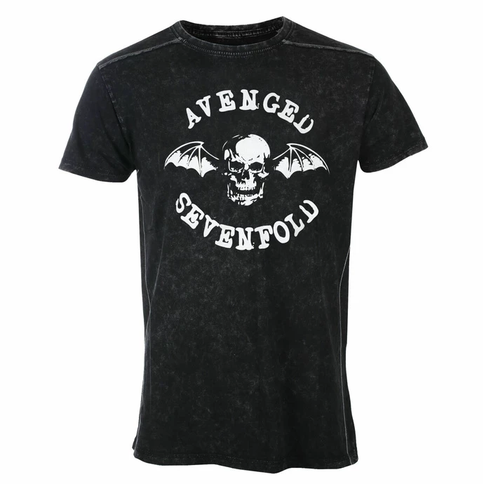 Men's T-shirt Avenged Sevenfold - Logo - Snow Wash - ROCK OFF