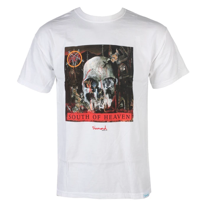 T-shirt Men SLAYER - DIAMOND - South Of Heaven - White