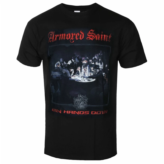 Men's T-shirt Armored Saint - Win Hands Down - Black - INDIEMERCH