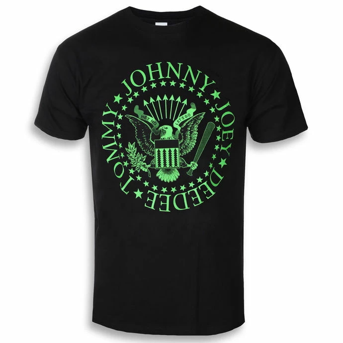 T-shirt Metal Men's Ramones - Green Seal - ROCK OFF
