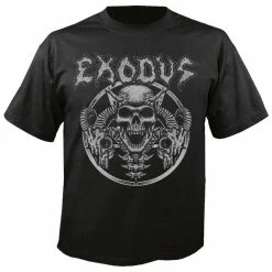 T-shirt Metal Men's Exodus - Horns Skull - NUCLEAR BLAST