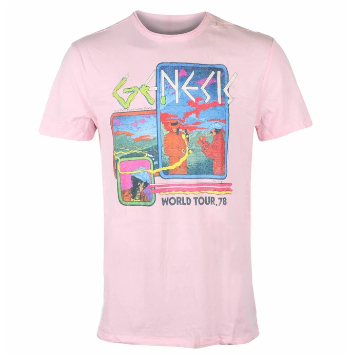 Men's T-shirt GENESIS - WORLD TOUR 78 - PINK KASHMIR - AMPLIFIED
