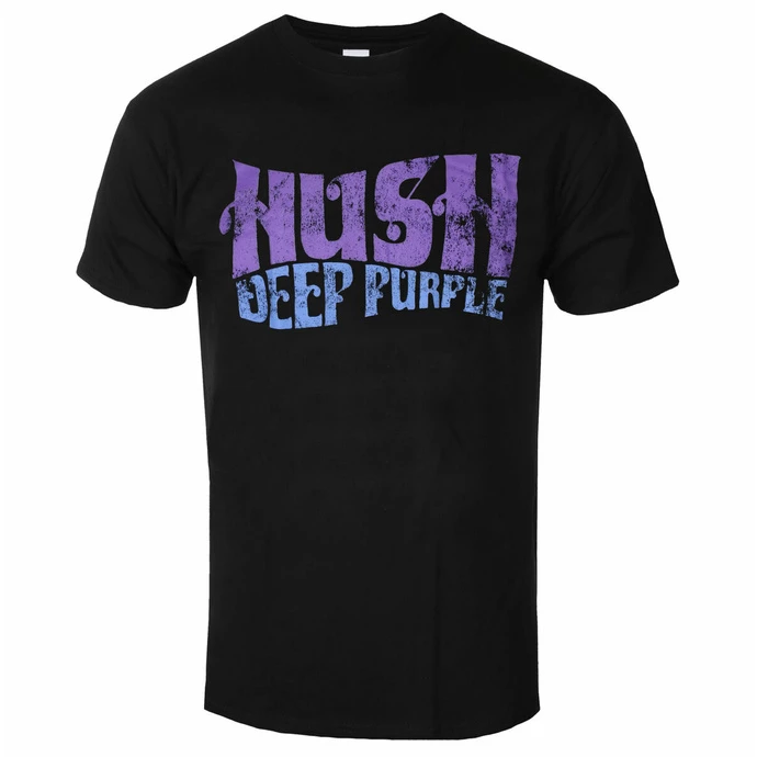 Men's T-shirt Deep Purple - Hush - BLACK - ROCK OFF