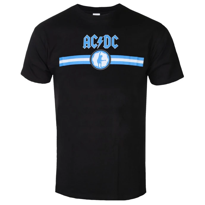 Men's T-shirt AC/DC - Blue Logo & Stripe - BL - ROCK OFF