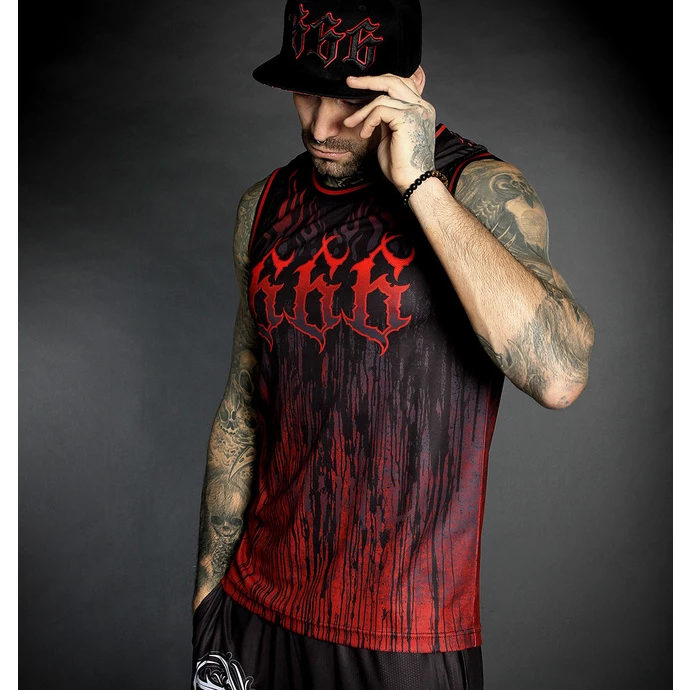 Men's Top (jersey) HYRAW - LUCIFER - RED - Image 2