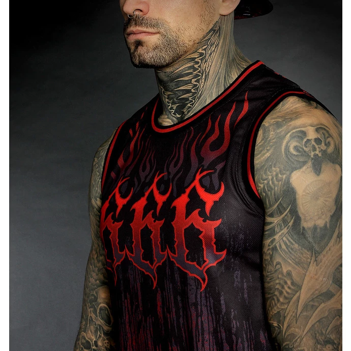 Men's Top (jersey) HYRAW - LUCIFER - RED - Image 4