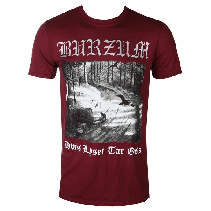 T-shirt Metal Men's Burzum - HVIS LYSET TAR OSS (MAROON) - PLASTIC HEAD
