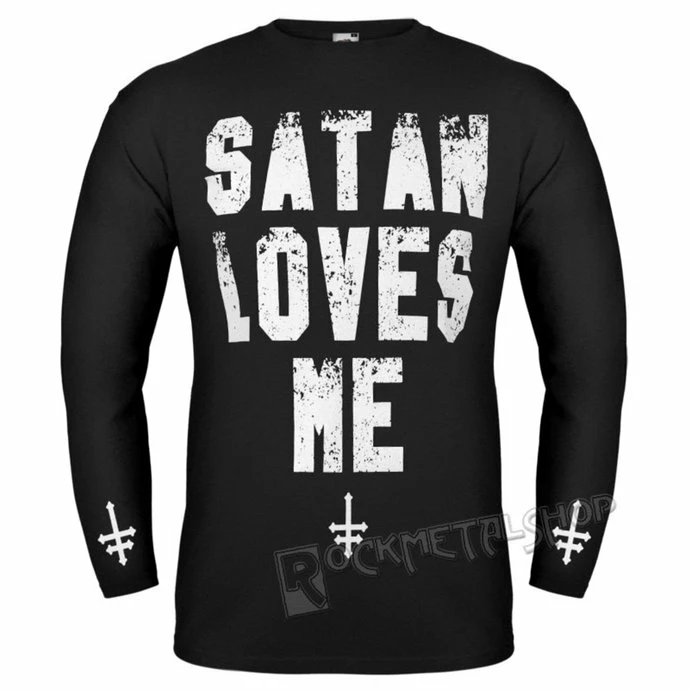 T-shirt Hardcore Men's - SATAN LOVES ME - AMENOMEN