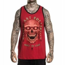 Men's Tank Top SULLEN - RED EYES - RED / BLACK