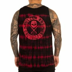 Men's Tank Top SULLEN - BOH QUAKE - BLACK / RED - EARTHQUAKE