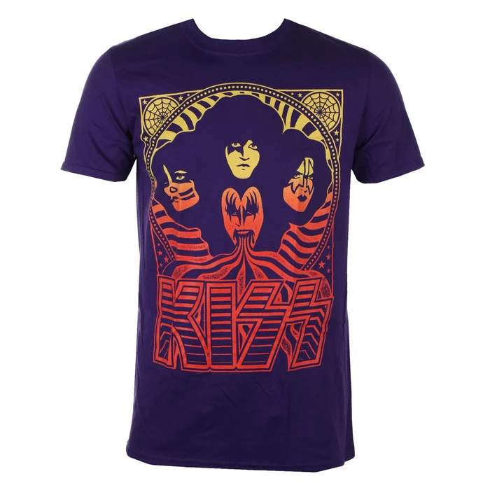 Men's T-shirt Kiss - Gradient Group - PURP - ROCK OFF