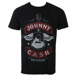 T-shirt Metal Men's Johnny Cash - Winged Guitar - ROCK OFF