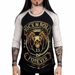 Men's T-shirt With 3/4 Sleeve WORNSTAR - Rock N Roll Forever